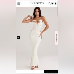 House of CB Paloma Corset Dress- IVORY